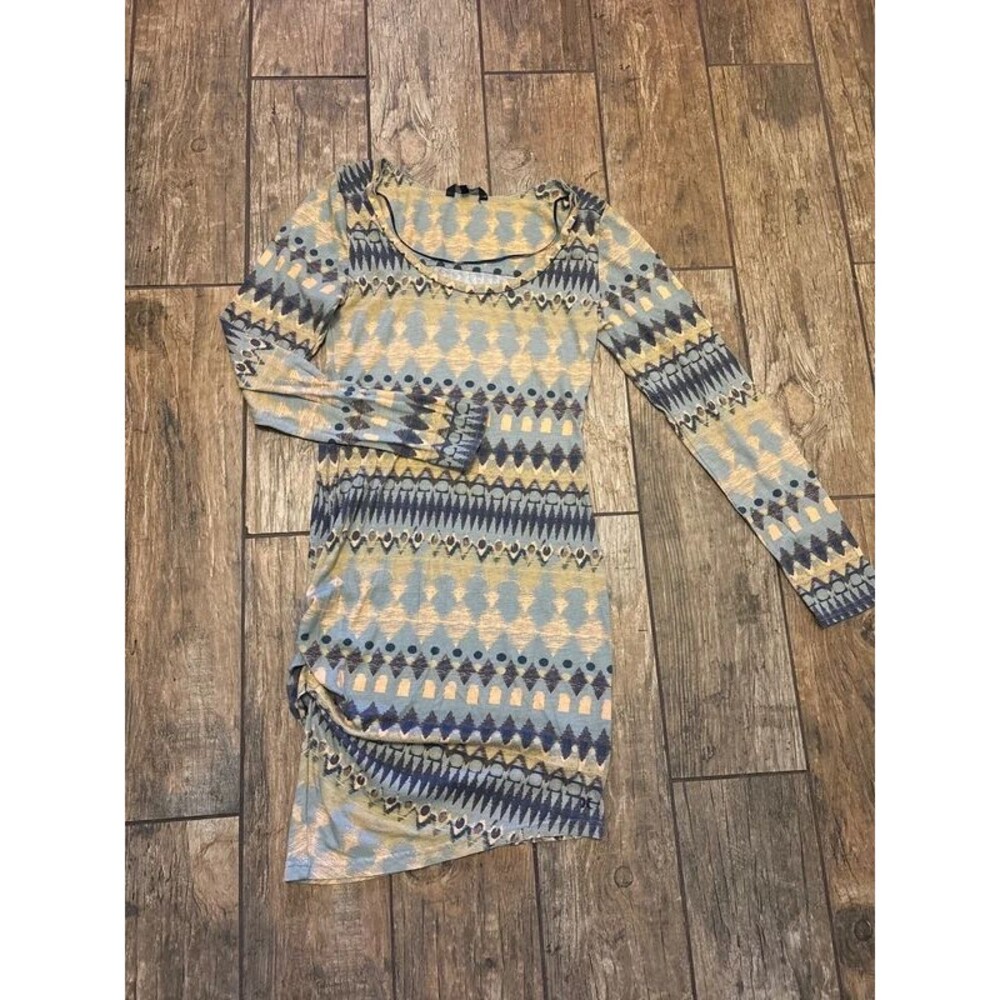 Vintage Hurley Cinched Long-Sleeve Aztec Boho Small S